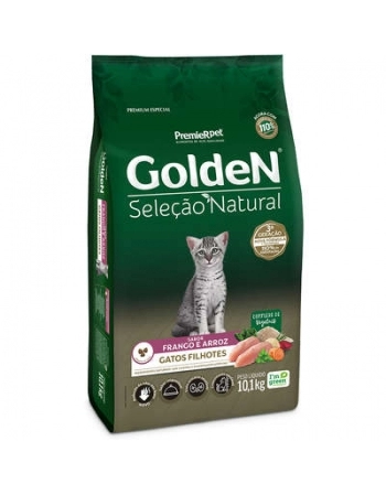 GoldeN Seleção Natural Gatos Filhotes Frango & Arroz 10KG