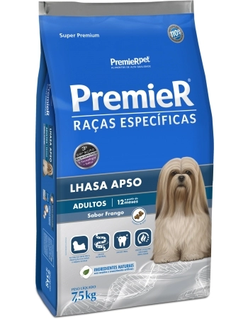 PremieR Raças Específicas Lhasa Apso Adultos Porte Pequeno Frango 7,5KG