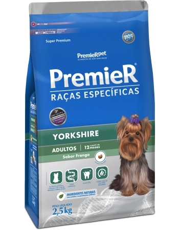 PremieR Raças Específicas Yorkshire Adultos Porte Pequeno Frango 2,5KG