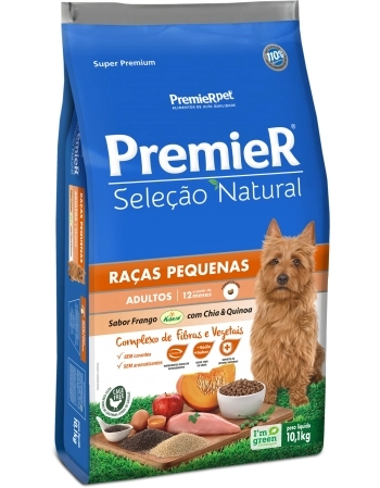 PremieR Seleção Natural Cães Adultos Porte Pequeno Frango Korin®, Chia & Quinoa 10,1KG