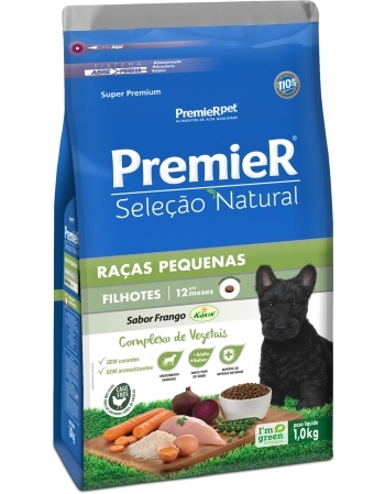 PremieR Seleção Natural Cães Filhotes Porte Pequeno Frango Korin® 1KG