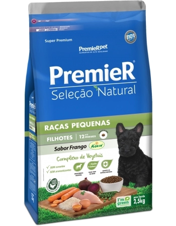 PremieR Seleção Natural Cães Filhotes Porte Pequeno Frango Korin® 2,5KG