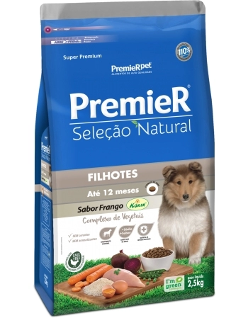 PremieR Seleção Natural Cães Filhotes Frango Korin® 2,5KG