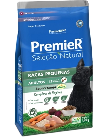 PremieR Seleção Natural Cães Adultos Porte Pequeno Frango Korin® 1KG