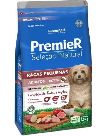 PremieR Seleção Natural Cães Adultos Porte Pequeno Frango Korin® & Batata-doce 1KG