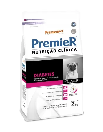 PremieR Nutrição Clínica Cães Diabetes Pequeno Porte 2KG