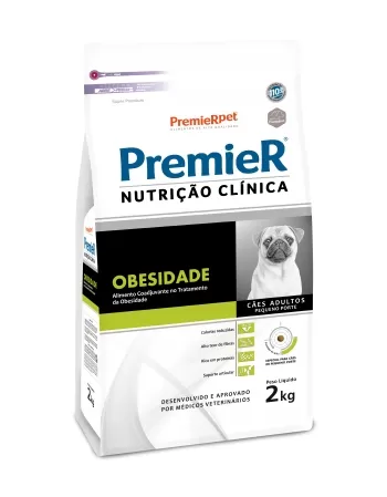 PremieR Nutrição Clínica Cães Obesidade Pequeno Porte 2 KG