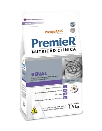 PremieR Nutrição Clínica Gatos Renal 1,5KG