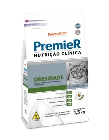 PremieR Nutrição Clínica Gatos Obesidade 1,5Kg