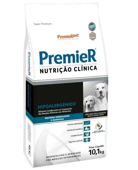 PREMIER NUTR CLIN CAES HIPO PROT HIDRO MED/GRD PORTE 10,1 KG