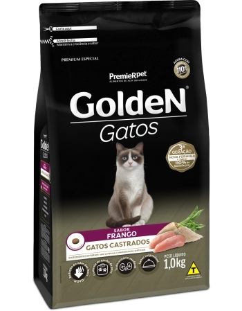 GoldeN Gatos Castrados Frango 1KG