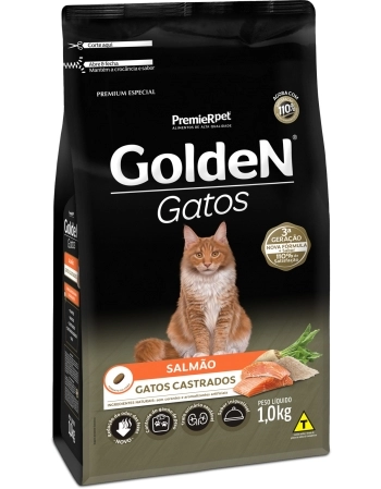 GoldeN Gatos Castrados Salmão 1KG