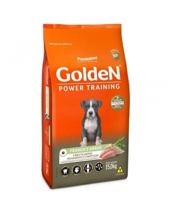 GoldeN Power Training Cães Filhotes Frango & Arroz 15KG