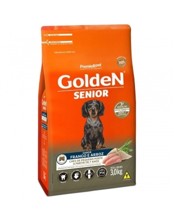 GoldeN Formula Cães Seniores Porte Pequeno Frango & Arroz Mini Bits 3KG