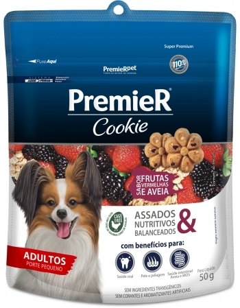 PremieR Cookie Cães Adultos Porte Pequeno Frutas Vermelhas e Aveia 50G