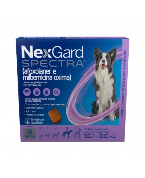 NEXGARD SPECTRA X3 G (15,1 A 30KG) 3 TABLETE