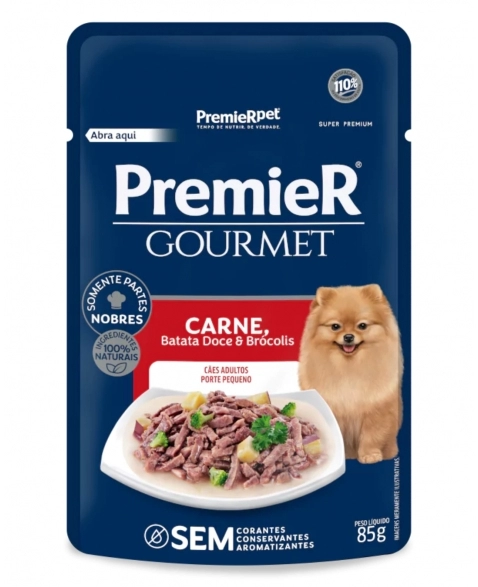 PR GOURMET CAES AD PEQ PORT CARNE (CX 20 UND) 85G