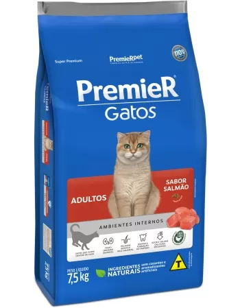 PremieR Gatos Adultos Salmão 7,5KG