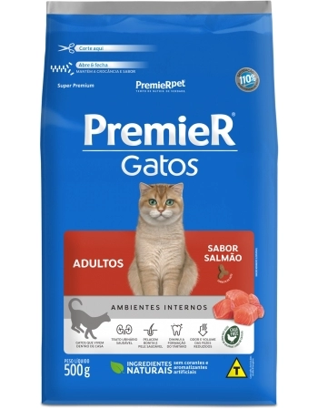 PremieR Gatos Adultos Salmão 500g