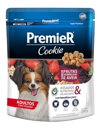 PremieR Cookie Cães Adultos Porte Pequeno Frutas Vermelhas e Aveia 250G