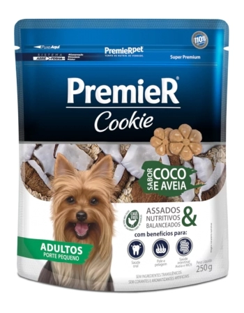 PremieR Cookie Cães Adultos Porte Pequeno Coco e Aveia 250G