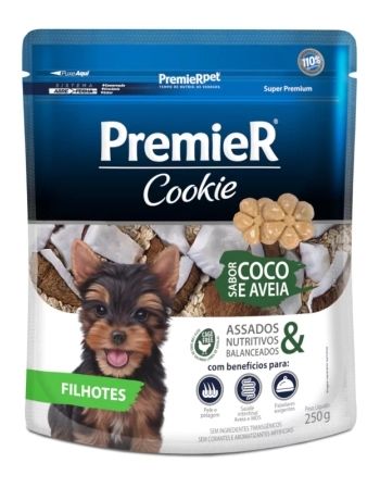 PremieR Cookie Cães Filhotes Coco e Aveia 250G