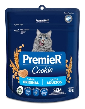 PremieR Cookie Gatos Adultos sabor Original 40G