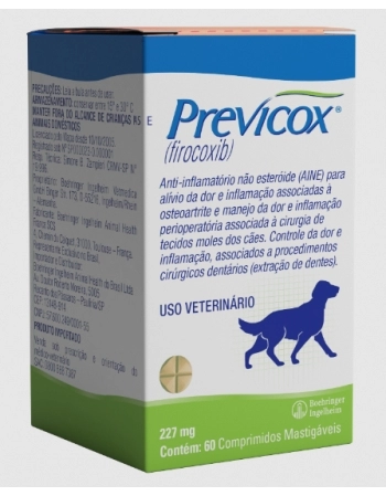 PREVICOX 227MG CX 60 COMP MASTIGAVEIS