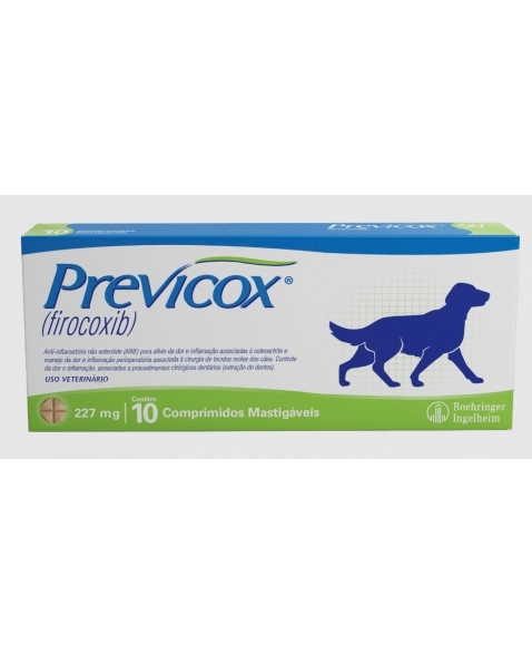 PREVICOX 227MG CX 10 COMP MASTIGAVEIS