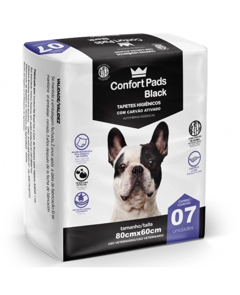 TH CONFORT PADS 80X60 C/7 -BLACK