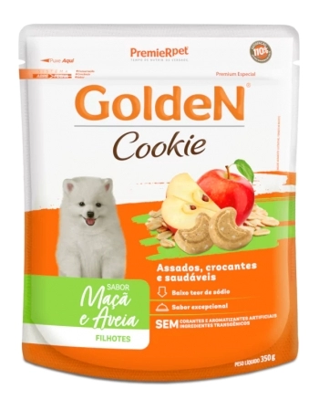 GoldeN Cookie Cães Filhotes Maçã & Aveia 350G