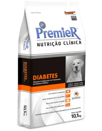PremieR Nutrição Clínica Cães Diabetes Médio/Grande 10KG